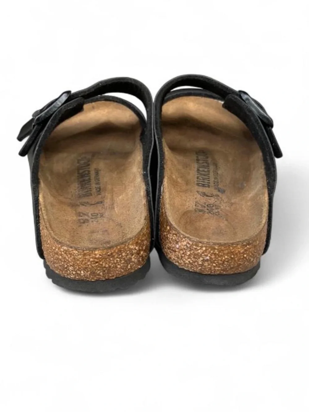 Birkenstock Arizona Black Birko-Flor Sandals EU 37 US Women's 6 Narrow - Picture 7 of 8